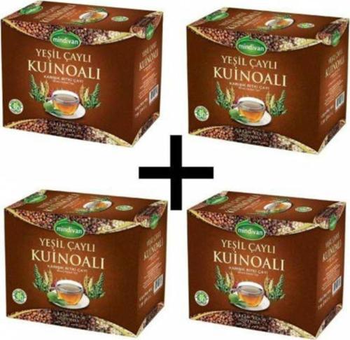 Yeşil Çaylı Kinoa Karışık Bitki Çayı 30 Süzen Poşet 4 Kutu Çay-4