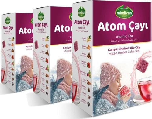 Atom Küp Şeklinde Kış Çayı X 3 Adet