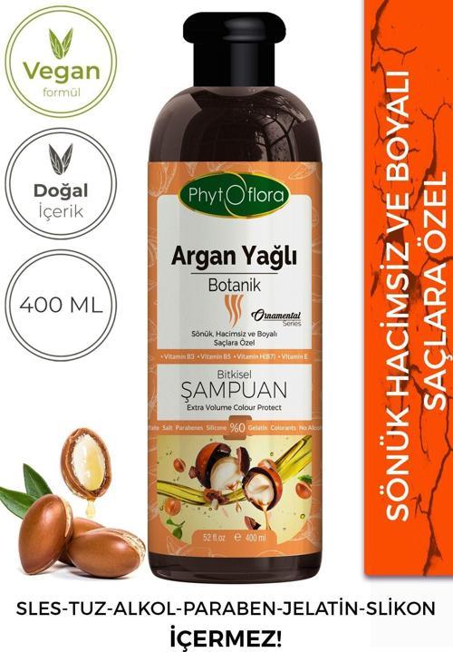 Tuzsuz Hassas Sönük Hacimsiz Ve Boyalı Saçlara Özel Argan Yağlı Bitkisel Şampuan