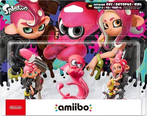 Octoling Triple Pack (Octoling Boy + Octopus + Girl) Amiibo (Splatoon Collection)