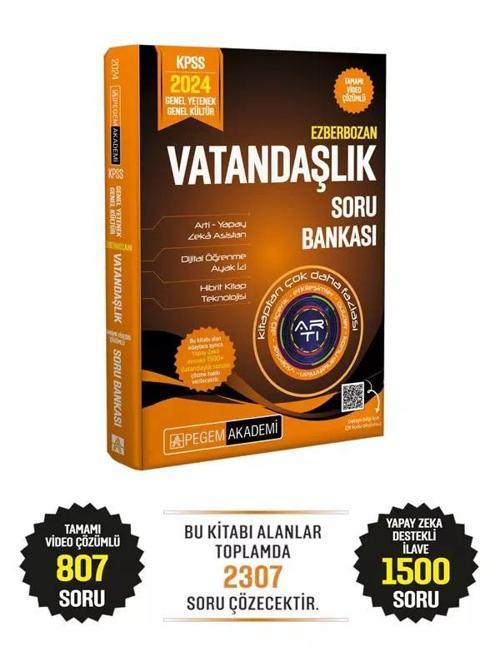 2024 Ezberbozan KPSS Genel Yetenek Genel Kültür Vatandaşlık Soru Bankası