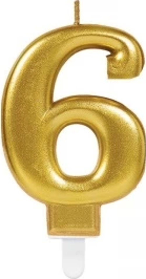 6 Rakam Mum Gold Renk