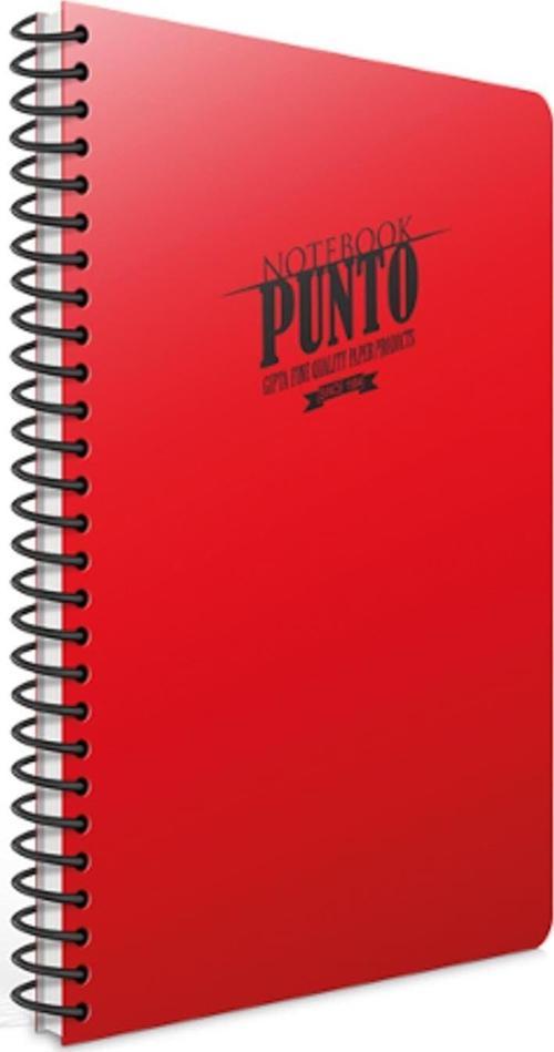 Punto A4 120 Yaprak Kareli Plastik Kapak Spiralli Defter