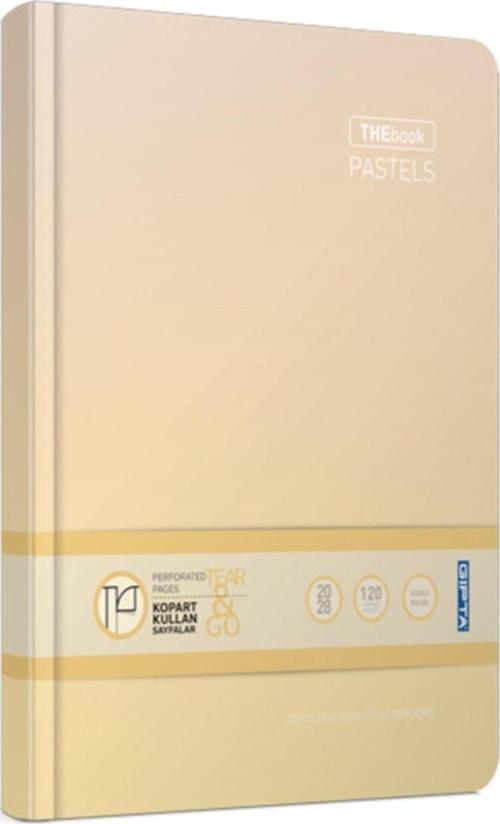 3-3316000-2011 Thebook Pastels Sert Kapak Kareli Defter 160 Yaprak 14X20 Cm