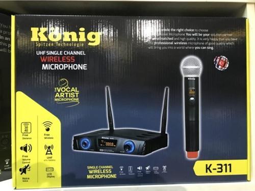 K-311 El Tek Kanal Uhf Telsiz Mikrofon
