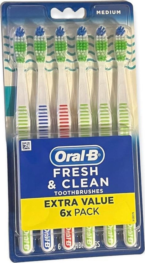 Fresh and Clean Diş Fırçası Asorti Orta 6'lı