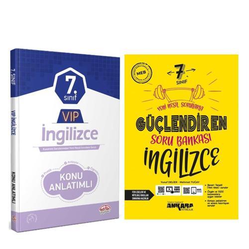 Editör 7.Sınıf VİP İngilizce Konu ve Ankara Soru Bankası Seti 2 Kitap