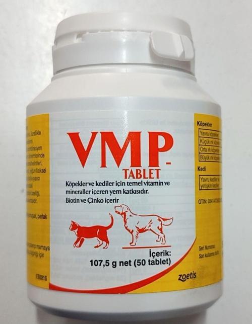 Vmp Kedi Ve Köpek Tüy Dökülme Önleyici Vitamin 50 Tablet