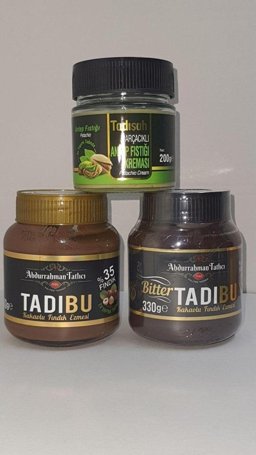 Abdurrahman Tatlici 330 gr Tadibu + 330 gr Bitter + 200 gr Fıstık Parçacıklı Kremasi