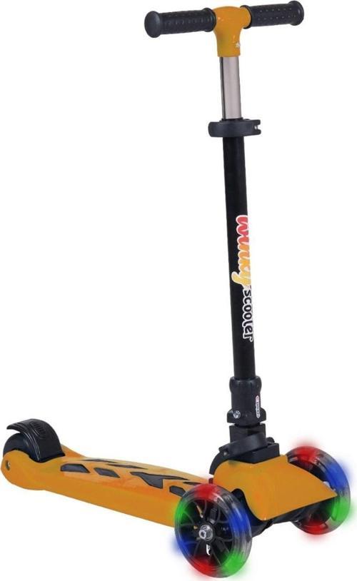 Winky Scooter Turuncu Işıklı Teker Katlanabilir 5+Yaş