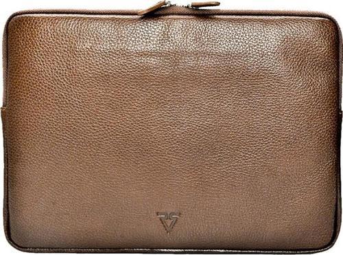 ® GERÇEK DERİ LAPTOP ASKILI CLUTCH ÇANTA / 6218 KAHVE (ARSEL PARLAK)