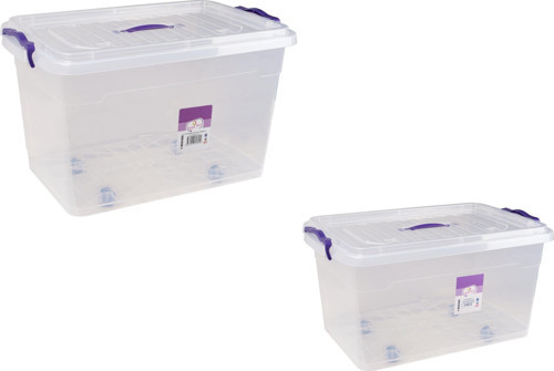 Saklama Kabı 50-70 LT 2'li Set (Tekerlekli)
