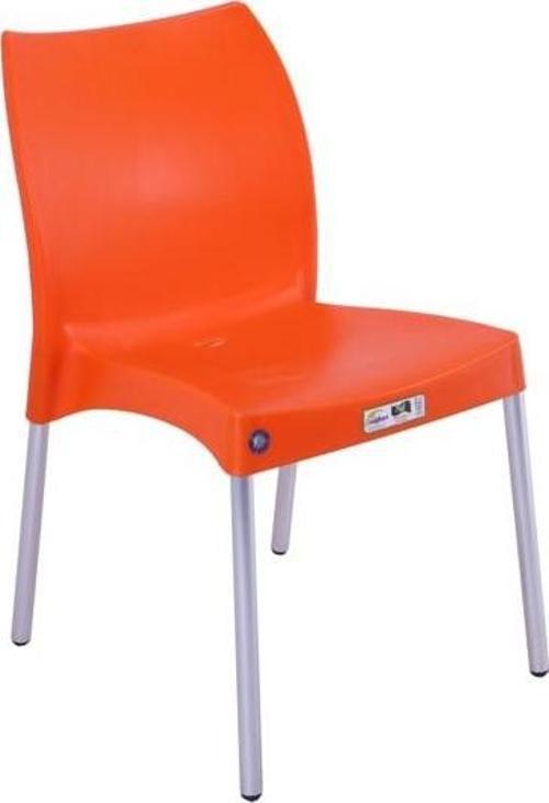 Nil Sandalye Alüminyum Ayaklı Turuncu