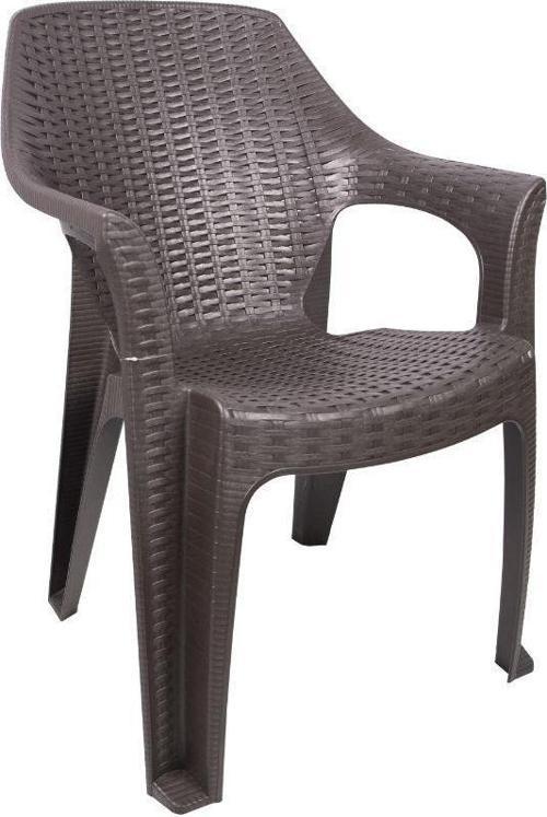 Queen Rattan Koltuk  (4 Adet) Kahverengi