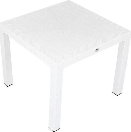 90x90 Elit Rattan Masa BEYAZ