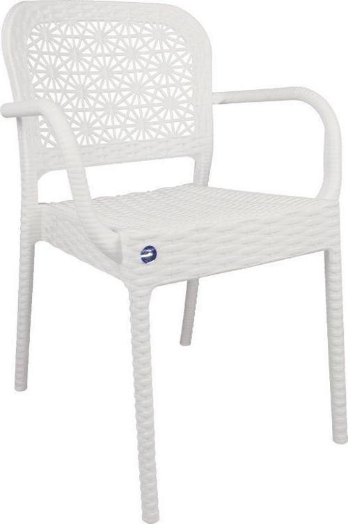 Ares Rattan Koltuk (4 Adet) Beyaz