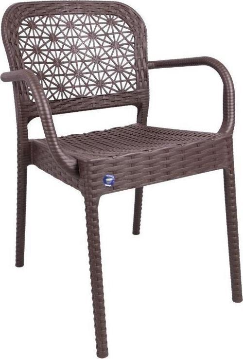 Ares Rattan Koltuk (4 Adet) Kahverengi