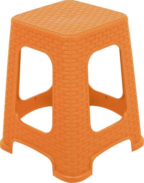 Sağlam Plastik Karizma Rattan Tabure Tik