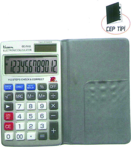 Cc-7112 Cep Tipi Hesap Makinası