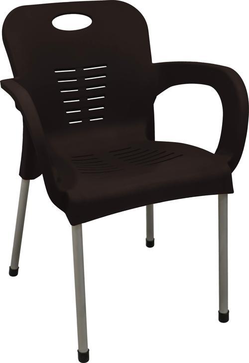 Nil Koltuk (4 Adet) Demir Ayaklı Eko Kahverengi