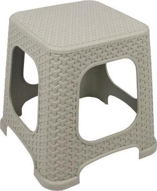 Sağlam Plastik Star Rattan Küçük Tabure (6 Adet) Çölbeji