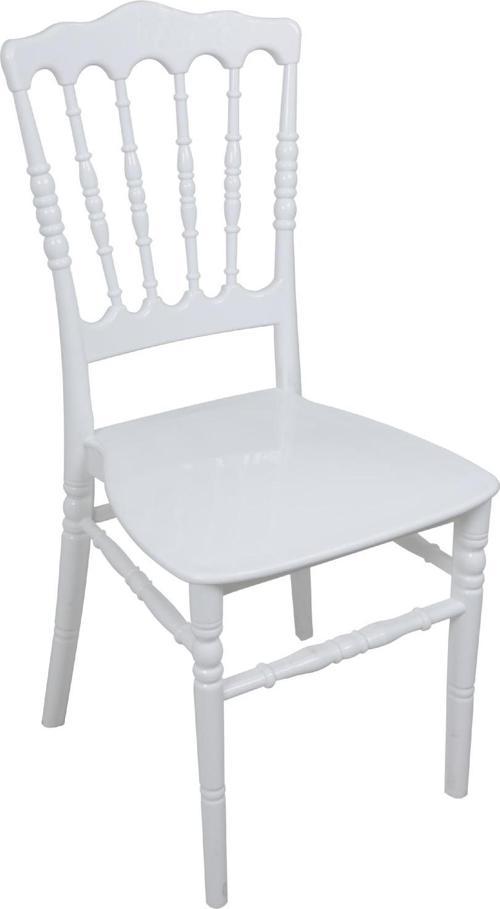 Silver Sandalye Napolyon Beyaz