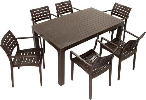Wood 90x150 Cafe Koltuk Masa Takımı KAHVERENGİ