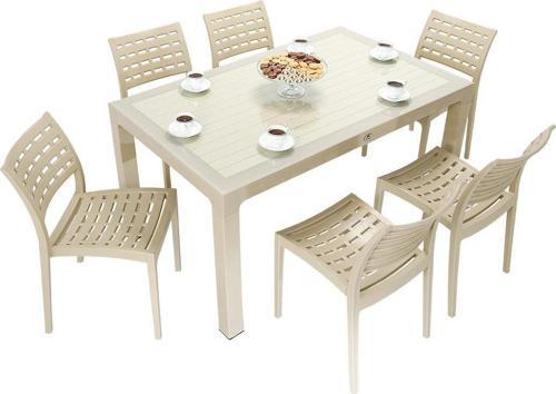 Wood 90x150 Cafe Sandalye Camlı Masa Takımı ÇÖLBEJİ