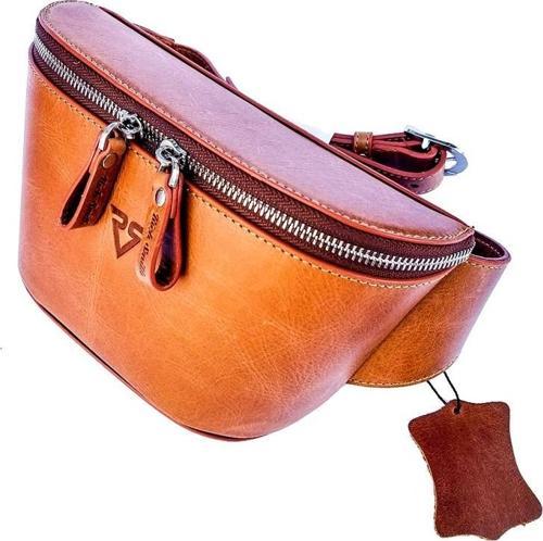 ® GERÇEK DERİ BEL ÇANTASI / 5219 TABA (DUMANLI)
