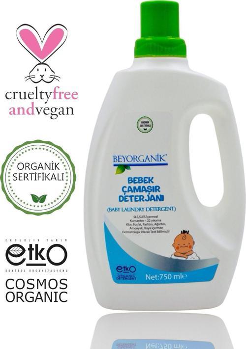 ORGANİK & VEGAN Bebek Çamaşır Deterjanı 750ml