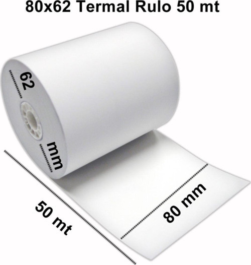 80X50 Metre Termal Adisyon Rulosu 10'Lu Paket