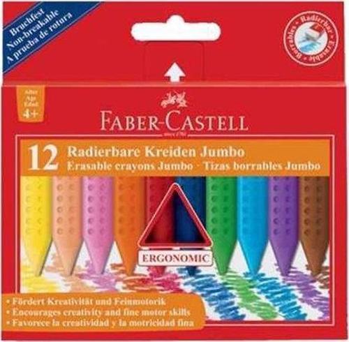 Faber-Castell Grip Jumbo Wax 12 Renk Crayon Pastel Boya 