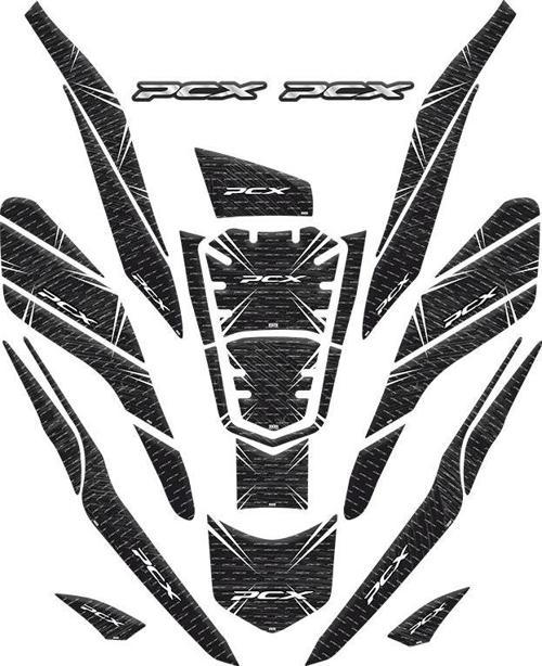 Tank Pad Set 26 Parça 006 Siyah Beyaz Honda Pcx 125 2021-2024