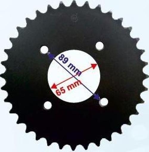 Mondıal Arka Dişli 36t Sym Wolf 250 (iç Çap 65 Mm 4 Delikli Ind Öm (520 Zincir İçin)