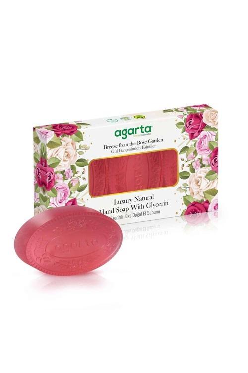 El Yapımı Doğal Gül Bahçesi El Sabunu 3*100 Gr