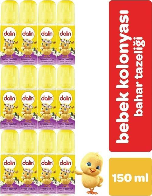 Bebek Kolonyası 150Ml Bahar Tazeliği (Yasemin-Manolya-Amber Kokulu) (12 Li Set)