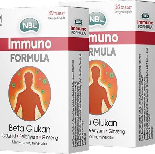 Immuno Formula Takviye Edici Gıda 30 Tablet 2 Adet