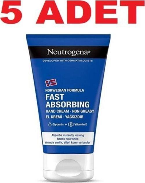 Norveç Formülü Hızlı Emilen El Kremi 75 Ml  5 Adet
