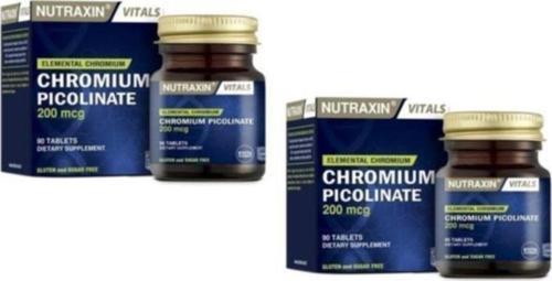 Chromium Picolinate 200 Mcg 90 Tablet X 2 Adet