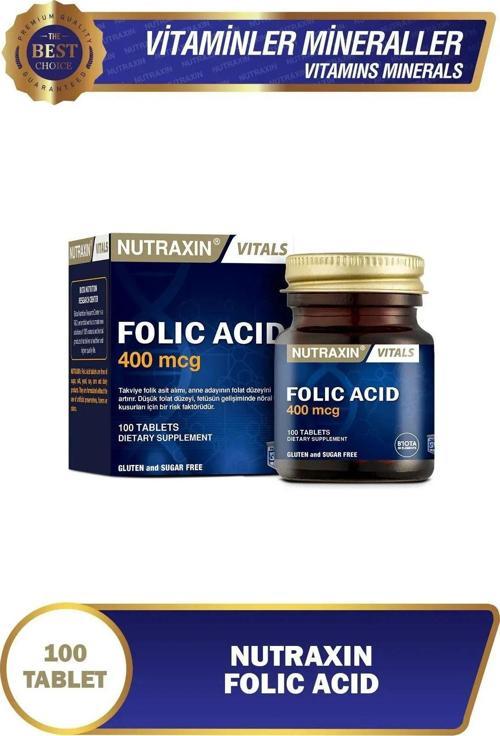 Folic Acid 400 Mcg 100 Tablet 5'Li