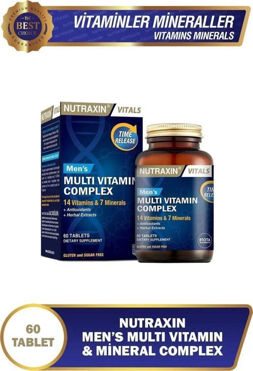 Men'S Multi Vitamin Ve Mineral Complex 60 Adet Tablet - (Erkeklere Özel Formül) 3'Lü