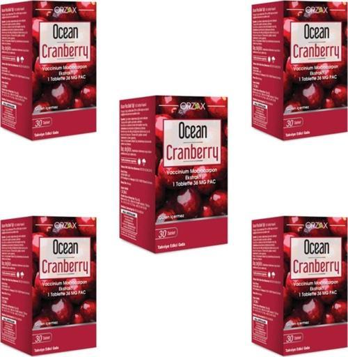 Cranberry 30 Tablet x 5 Adet