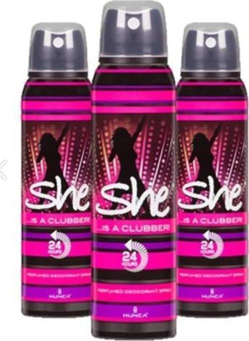 Women Deo Clubber 150 Ml X3 Adet
