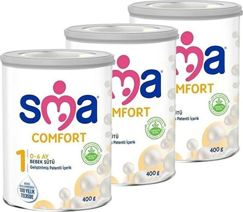 Comfort 1 Numara 400 Gr 0-6 Ay 3`Lü Avantaj Paketi (1200Gr)