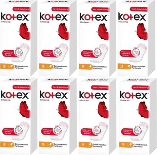 Ince Günlük Ped Parfümsüz 18'Li 8 Paket