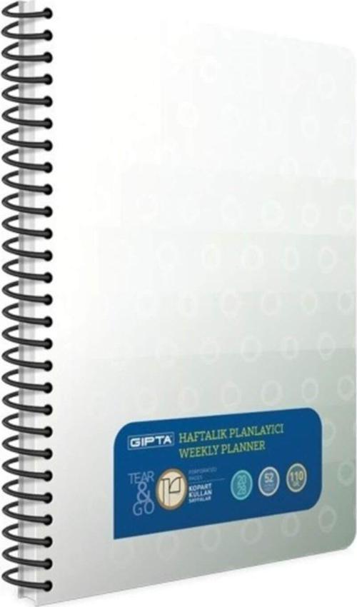 Haftalık Planlayıcı Planner Spiralli Defter 20X28 Cm. 52 Yp.