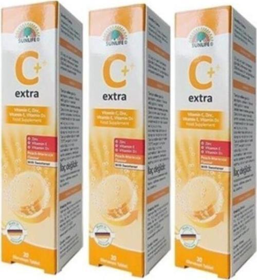 Vitamin C Extra 20 Efervesan Tablet X 3 Adet
