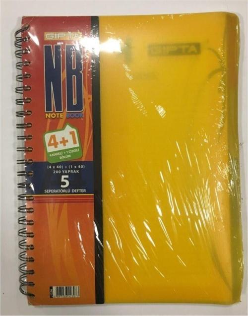 Nb 4+1 200 Yaprak Pp Kapak Defter