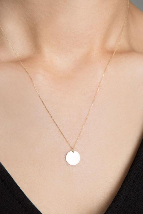 925 Ayar Gümüş Plaka Kolye