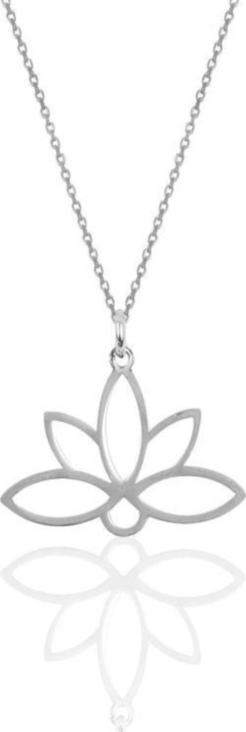 925 Ayar Gümüş Lotus Çiçeği Kolye